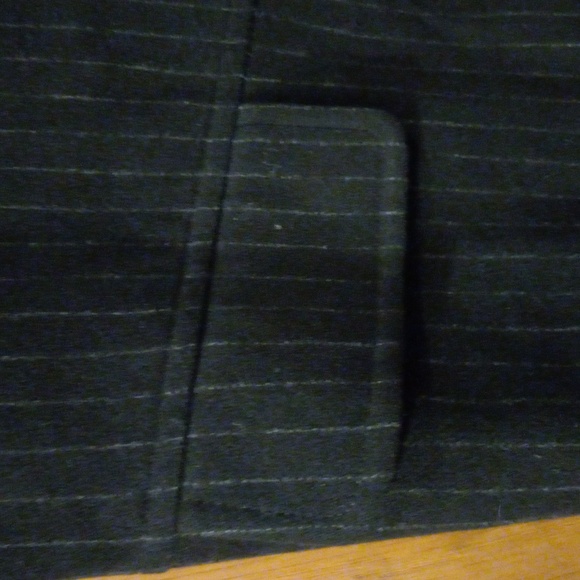 Mens kroon vest black & gray courdary suede inside stripe design stylish luxury - Picture 2 of 7